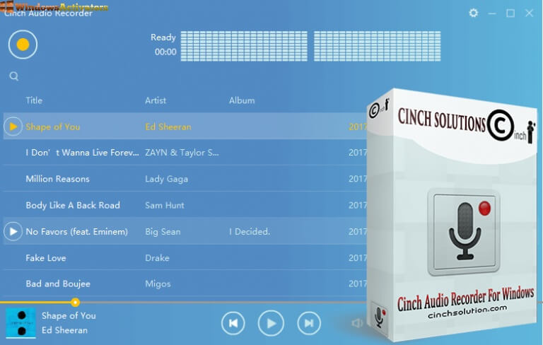 Cinch Audio Recorder 4.0.3 License Key Unduh Lengkap 2023